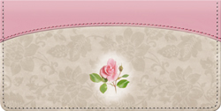 Victorian Rose - Leather Deluxe Checks Checkbook Cover